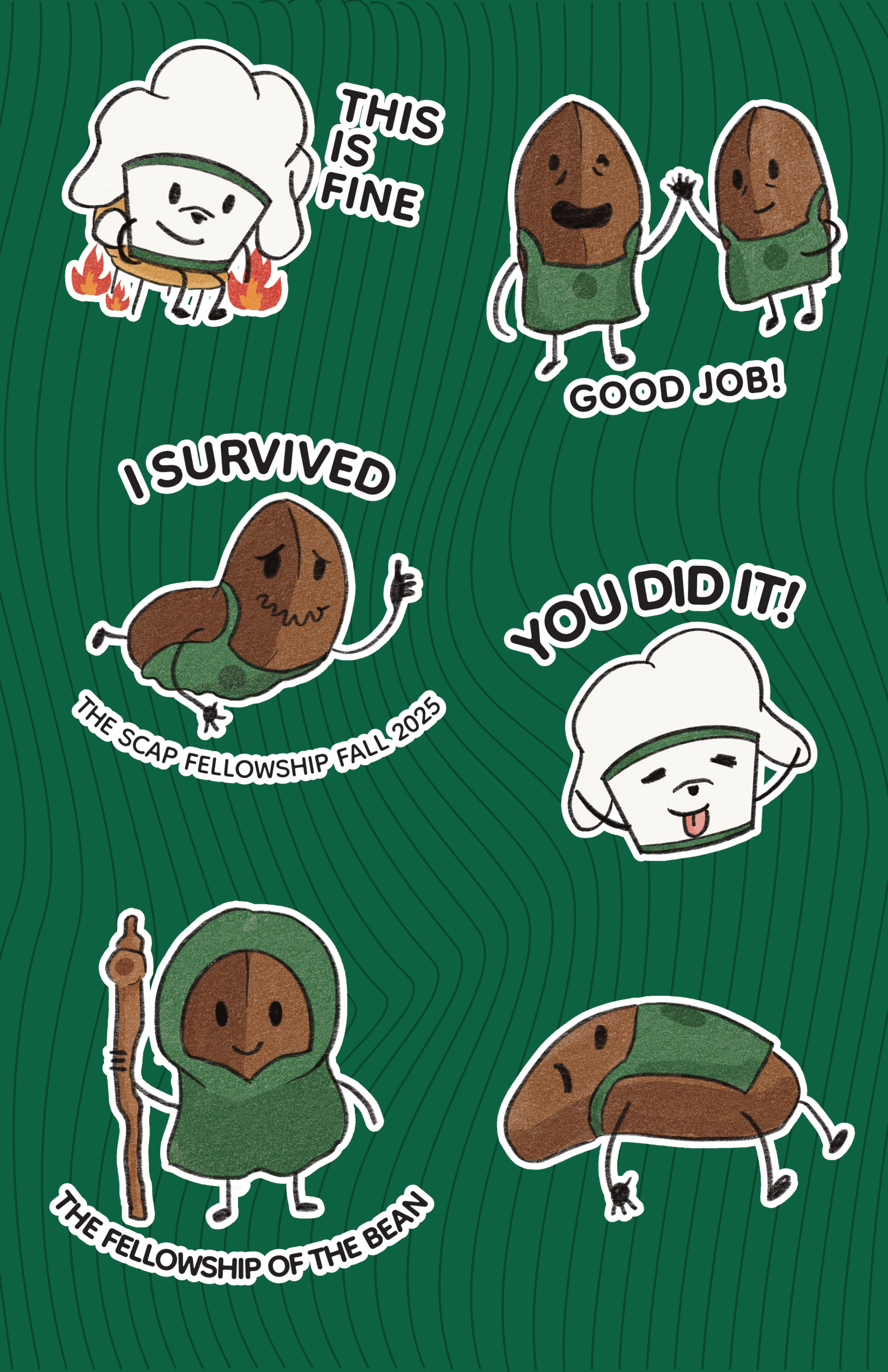 Sketch Style Sticker Sheet